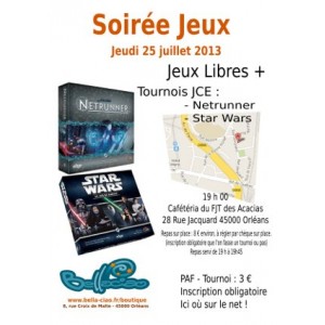 Netrunner JCE - Tournoi - Jeudi 25 juillet 2013