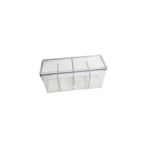 Transparent - Boîte de rangement 4 compartiments - acrylique Dragon Shield