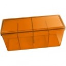 Orange - Boîte de rangement 4 compartiments - acrylique Dragon Shield
