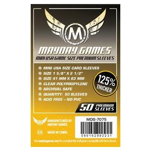 Mayday games - 50 Premium Mini USA sleeves 41 x 63 mm