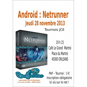 Netrunner JCE - Tournoi - Jeudi 28 novembre 2013