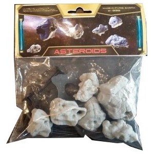 Set 6 Asteroides (socles et tiges inclus) - compatibles x-wing