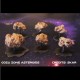 Set 6 Asteroides (socles et tiges inclus) - compatibles x-wing