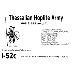 DBA3.0 - 1/52c THESSALIAN HOPLITE 668-449 BC