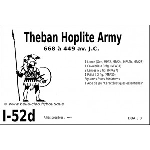DBA3.0 - 1/52d THEBAN HOPLITE 668-449 BC