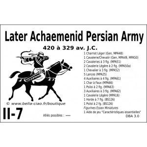 DBA3.0 - 2/7 LATER ACHAEMENID PERSIAN ARMY 420-329 BC