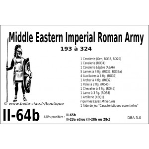 DBA3.0 - 2/64b MIDDLE EASTERN IMPERIAL ROMAN ARMY 193-324