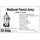DBA3.0 - 4/64a MEDIEVAL FRENCH ARMY 1330 à 1346
