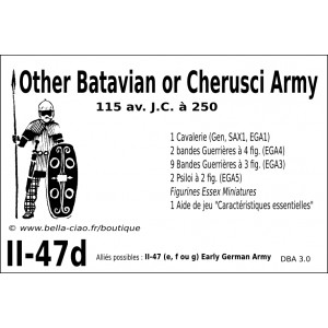 DBA3.0 - 2/47d OTHER BATAVIAN or CHERUSI ARMY 115 BC-250
