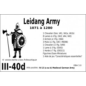 DBA3.0 - 3/40d LEIDANG ARMY 1071-1280