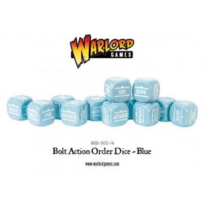 BOLT ACTION Orders Dice Packs - Blue - set de 12 DES