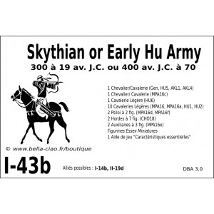 DBA3.0 - 1/43b SKYTHIAN or EARLY HU ARMY 300-19 BC or 400 BC-70