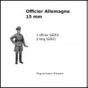 Officier Allemagne - 15 mm