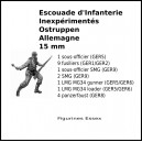 Escouade Infanterie Inexpérimentés/Ostruppen Allemagne - 15 mm