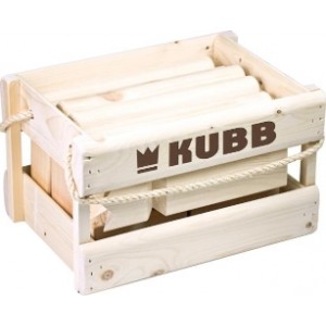 KUBB - De Luxe avec Casier en bois - quilles Viking suédoises