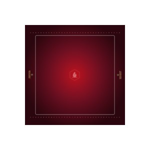 Rouge - NEOPRENE 2mm - Tapis de jeu 90 x 90 cm - 3' x 3'