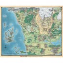 Faêrun, Carte du Continent - DUNGEONS & DRAGONS - 5eme - VF