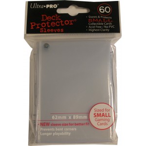 Yu-Gi-Oh - 60 Proteges Cartes 62 x 89 mm transparent - Format Japonais  - Ultra Pro