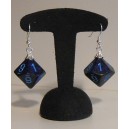 Boucles d'Oreilles - Argent 925 - D10 Granite Cobalt