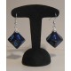 Boucles d'Oreilles - Argent 925 - D10 Granite Cobalt