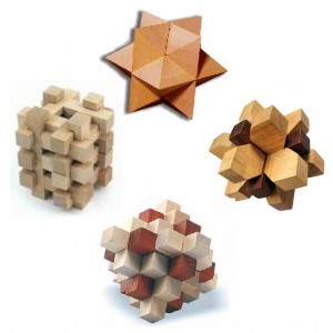 Lot 4 Casse-Tête Bois Arjeu