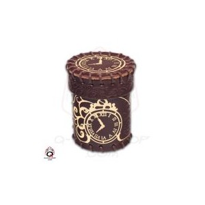 Gobelet à dés Steampunk cuir marron