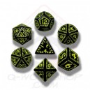 RUNIC - 7 dés runiques - Noir et Jaune