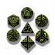RUNIC - 7 dés runiques - Noir et Jaune