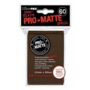 Anti-reflet - 60 Protèges Cartes 62 x 89 mm 'marron' - Format Japonais  - Ultra Pro