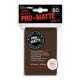 Anti-reflet - 60 Proteges Cartes 62 x 89 mm 'marron' - Format Japonais  - Ultra Pro