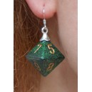 Boucles d'Oreilles - Argent 925° - D8 Granité Golden Recon