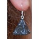 Boucles d'Oreilles - Argent 925° - D4 Granité Ninja