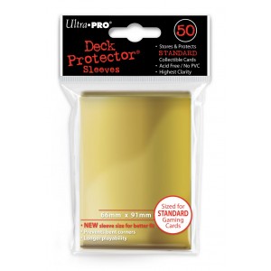 Standard / Magic - Or - 50 Proteges Cartes 66 x 91 mm - Ultra Pro