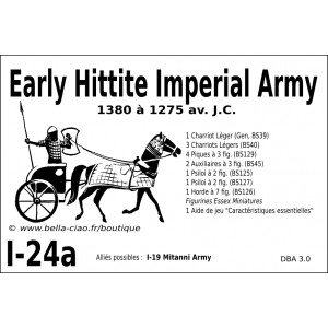 DBA3.0 - 1/24a EARLY HITTITE IMPERIAL 1380-1275BC