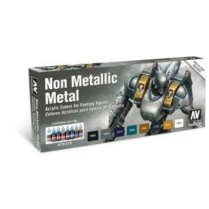 VALLEJO Game Color NON METALLIC METAL Set (8)
