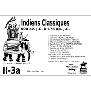 DBA3.0 - 2/3a CLASSICAL INDIAN ARMY 500BC-178