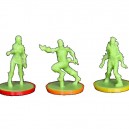 Sous-socles colorés - lot de 9 - Compatible Zombicide