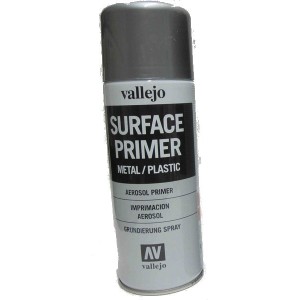 Gris - Sous couche acrylique en bombe aérosol - 400 ml - Vallejo