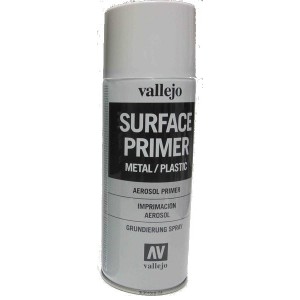 Blanc - Sous couche acrylique en bombe aérosol - 400 ml - Vallejo