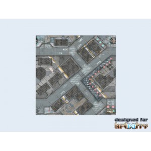 Infinity - War Game Mat - 48x48 inch - District 5