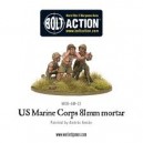 BOLT ACTION - USMC 81 mm Mortar Team - 28 mm