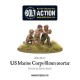 BOLT ACTION - USMC 81 mm Mortar Team - 28 mm