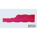 Règle mouvement rose Infinity Range Card cm Pink