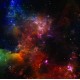 Space Nebula - Tapis de jeu 90 x 90 cm - 3' x 3'