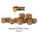 BOLT ACTION Orders Dice Packs - Brown - set de 12 DES