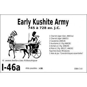DBA3.0 - 1/46a EARLY KUSHITE ARMY 745-728