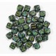 Set de 36 DES 6 - SCARAB - Jade/Or