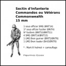 Section d'Infanterie Commandos/Vétérans Commonwealth - 15 mm