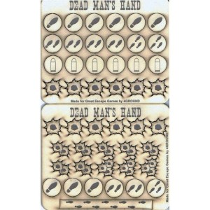 Pions et Marqueurs de DEAD MAN'S HAND