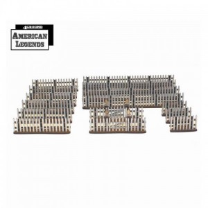 BARRIERES - Piquets defraichis - Wheathered Wood Pickets Fences